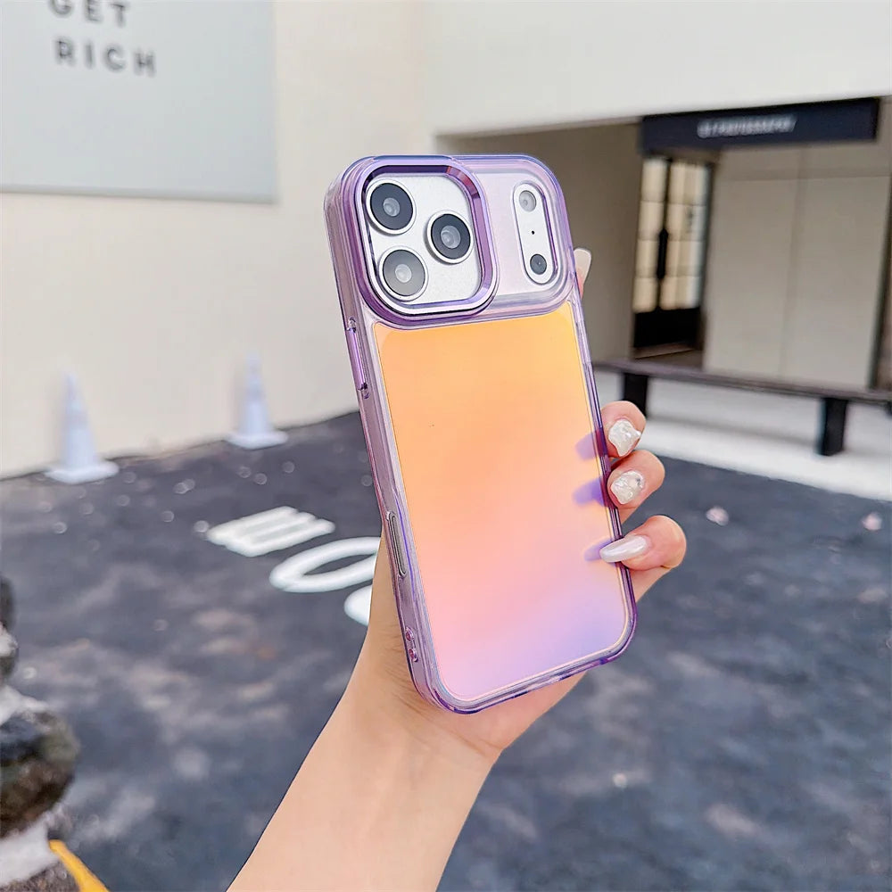 Luxury Color Chameleon Phone Case For iPhone 17 Pro Max Air 16 15 Plus 14 13 12 11 X XS Shockproof Protective Mobile Back Cover