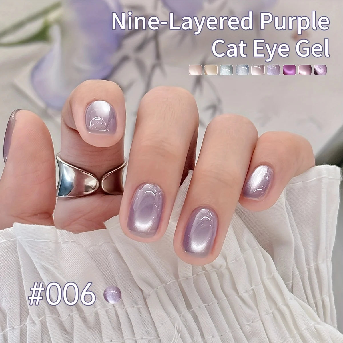 MORDDA 9 Colors Cat's Eye Magnetic Nail Gel Soaking UV LED Gel Salon Female Nail Art Tools Fashion Holographic Nail Art
