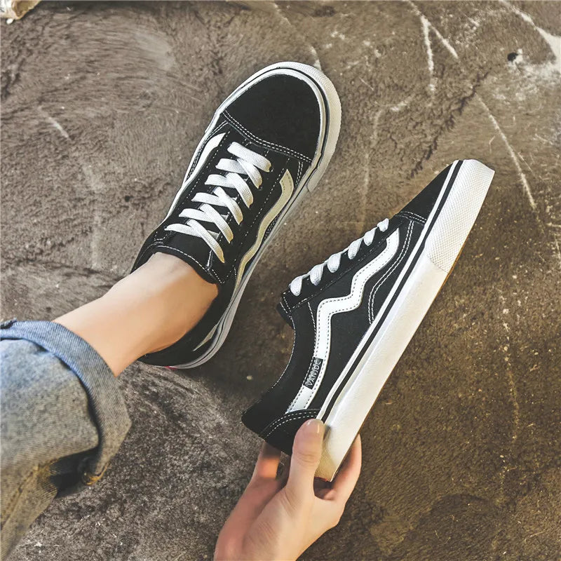 Lady Autumn Winter Casual Sneakers Women Comfort Canvas Shoes Men Loafers Unisex Students Casual Sports Shoes Flat Walking Shoes