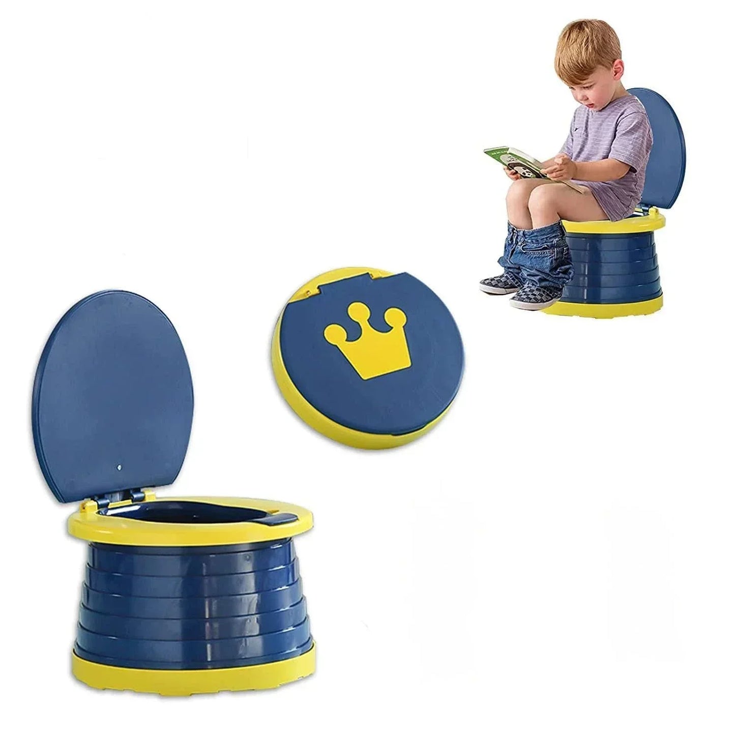 Training Toilet for male and female Car Camping Indoor Outdoor Bathroom for Baby Potty Training Kids Children Travel Potty