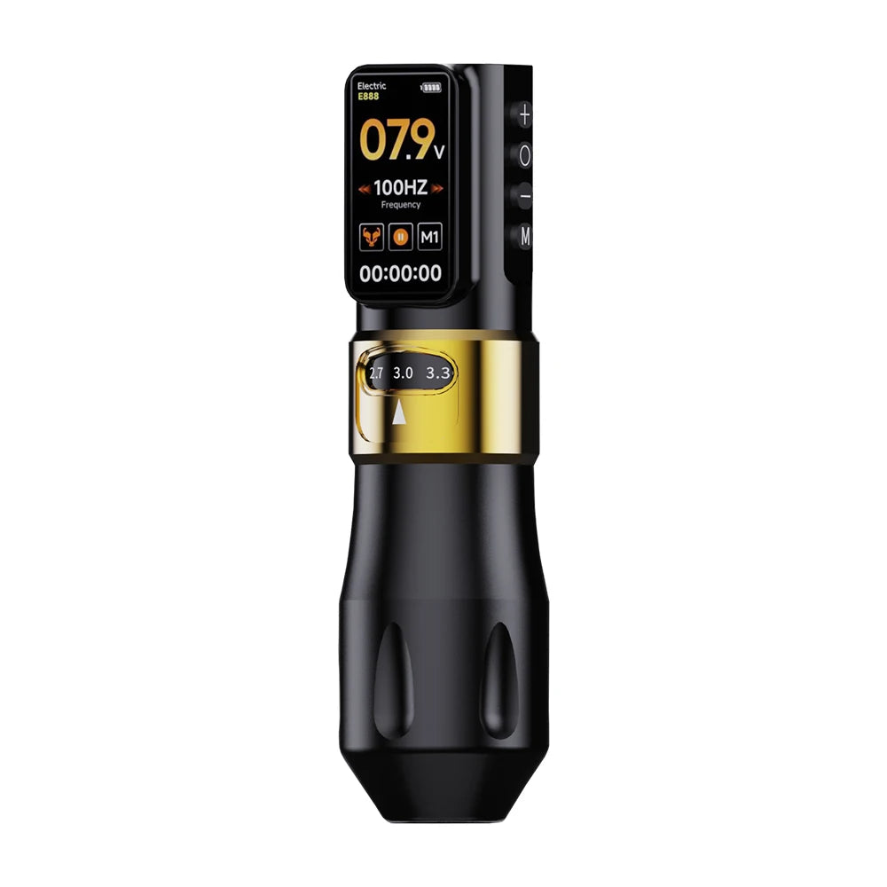 Elf PRO Wireless Tattoo Pen Machin 1700mAh Battery 2.4-4.2mm Adjustable Stroke Display Charge Tattoo Gun Permanent Makeup