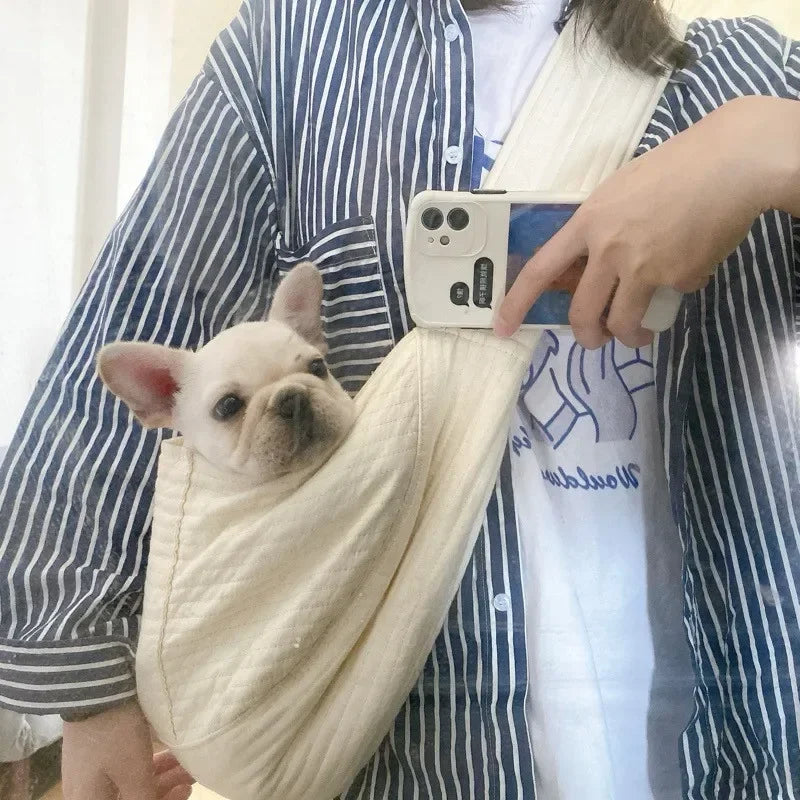 Portable Outdoor Travel Puppy Cat Carrier Crossbody Shoulder/Sling Bag Lightweight Pet Carrying Bag Practical Pet Travel Supplie