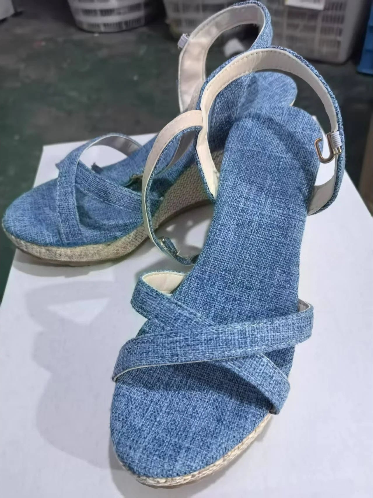 Women's Sandals Fashion Wedge Sandals Summer Casual Outdoor Beach Shoes Peep Toe Platform Women Shoes High Heel Buckle Sandals