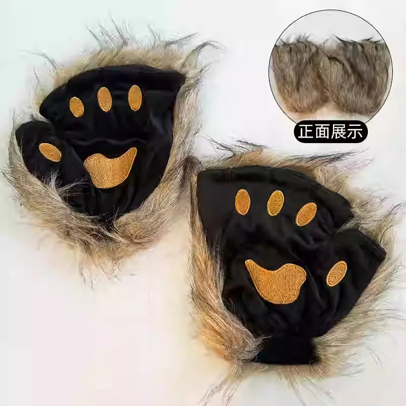 Halloween Costume For Adult Funny AFunny Plush Party Hats for Men Women Girls Boys Cosplay Christmas Holiday Beanies Y2K