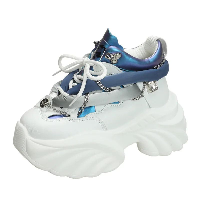 Lovely Kawaii Women sneakers wedge casual shoes woman sneakers women running shoes woman lace-up female sneakers Loafers Shoes