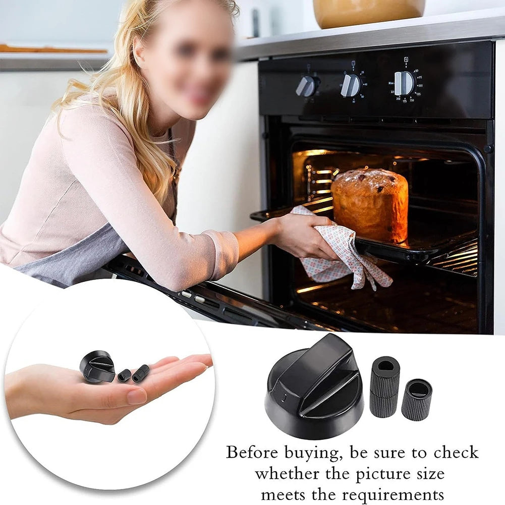 4pcs Control Knobs With 12pcs Adapters Gas Stove Control Knob For Home Kitchen Cookers Stoves Ovens Knobs