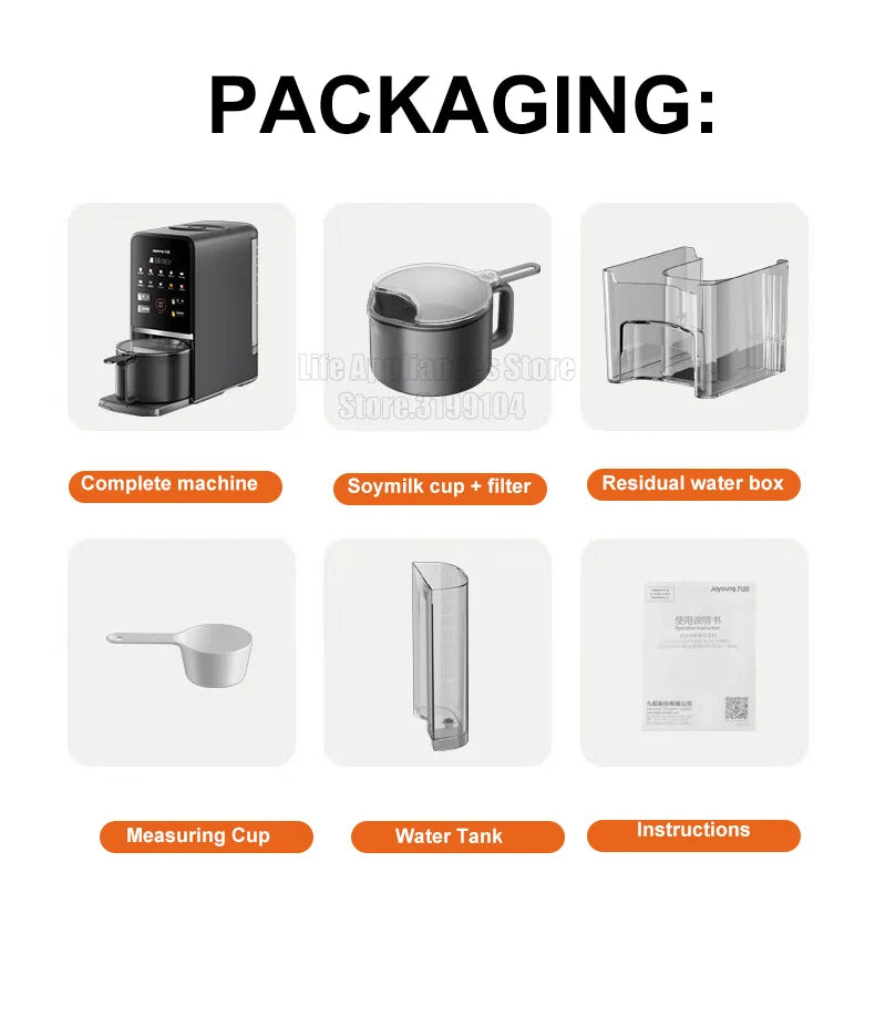 Joyoung K7 Electric Blender Auto Clean Soymilk Maker Multifunction Food Processor Mixer 1200ML Soybean Milk Machine