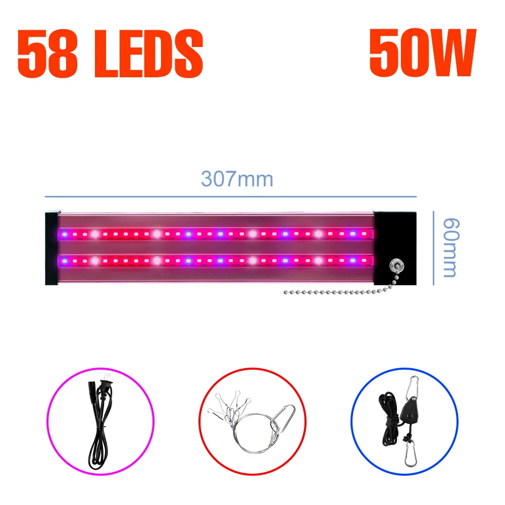 LED Quantum Board Plant Grow Light Full Spectrum Indoor Flower Seedling Hydroponic Greenhouse Vegetable Cultivation Growth Lamp