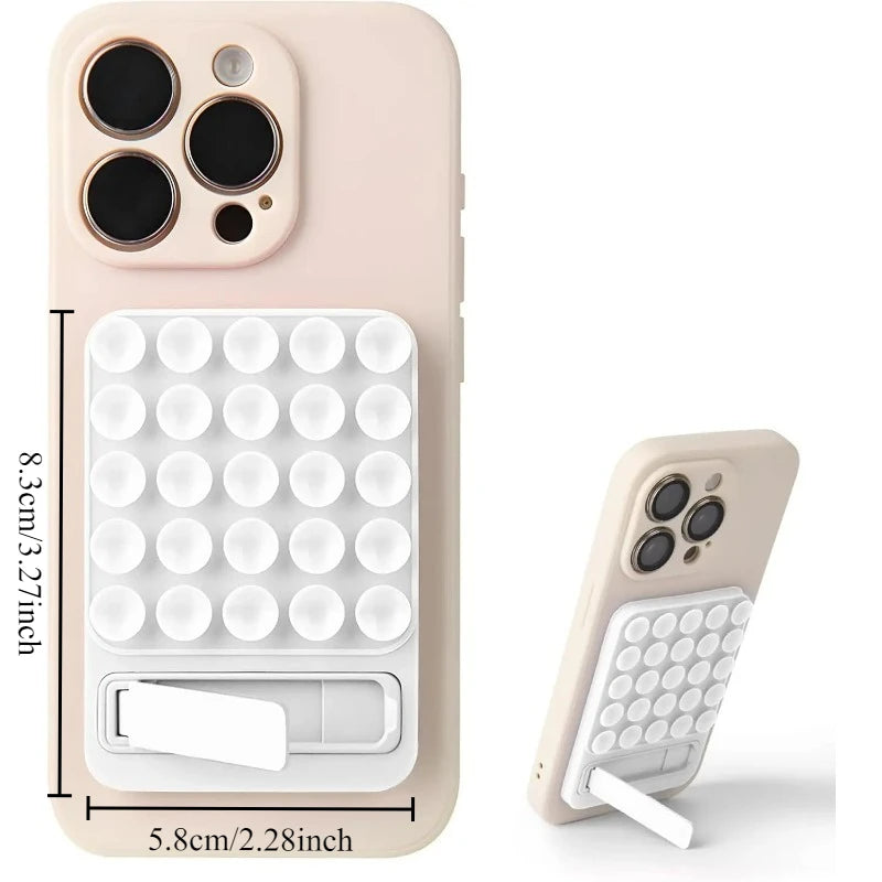 Silicone Suction Cup Phone Holder Waterproof Shower Mirror Wall Mount Sticky Foldable Stand for iPhone Android Accessories