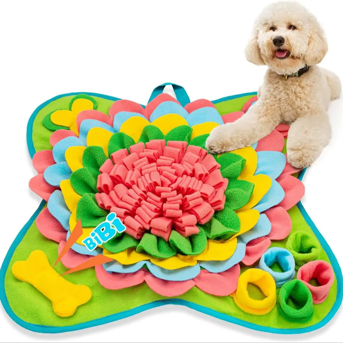 Pet Snuffle Mat for Dogs Interactive Feed Puzzle Boredom Encourages Natural Foraging Skills Pets Eco-friendly Training Blanket