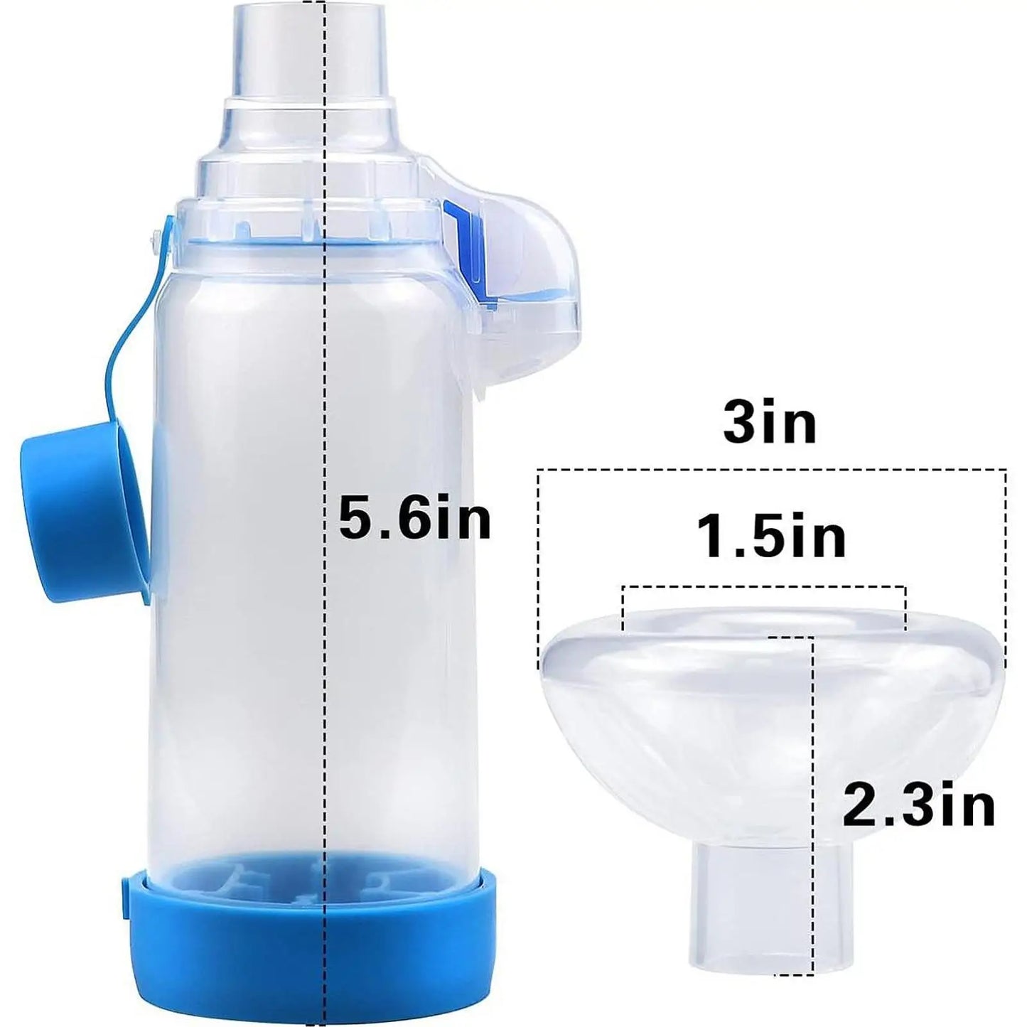Pet Inhaler Spacer Chamber for Small Dog Pets Portable Travel Cats Use Nebulizador Inhaler Mask Animal Breathing Apparatus