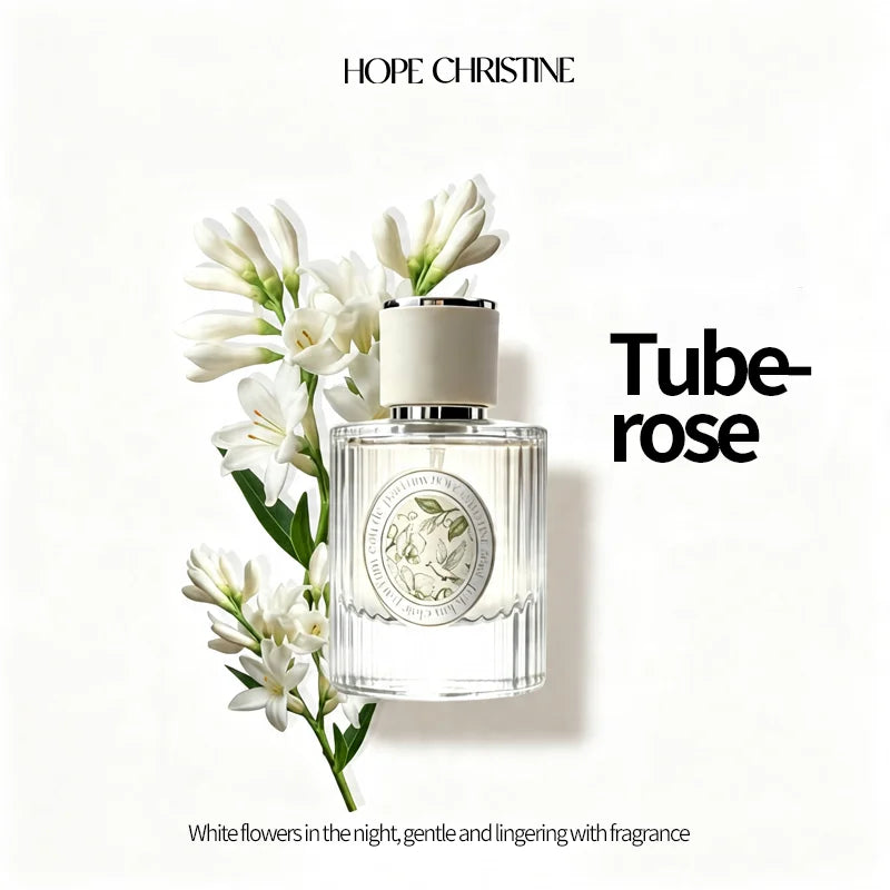 HOPE CHRISTINE Luxury Perfume White Orchid Tuberose Niche Fragrance Long Lasting EDP Women High Quality White Musk Body Mist
