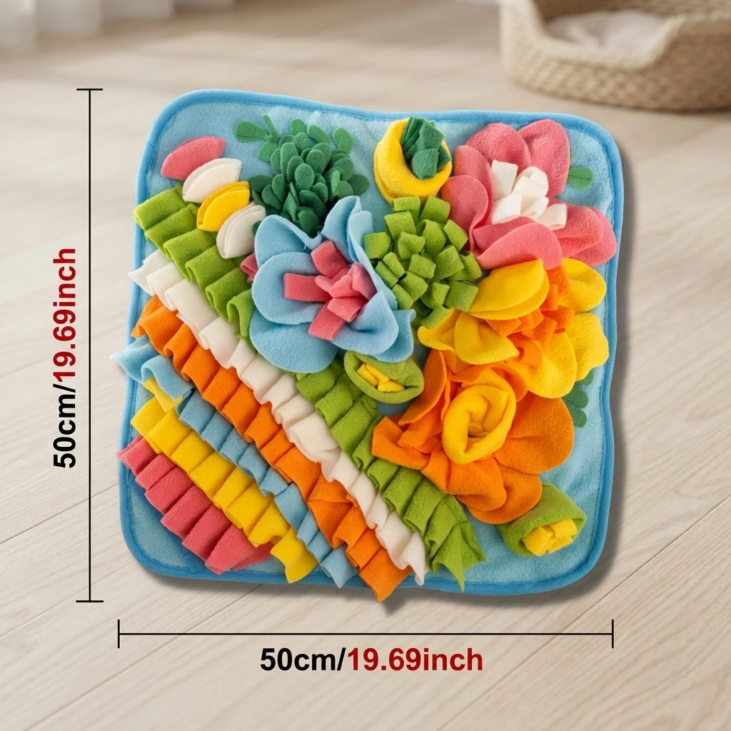 Pet Snuffle Mat for Dogs Interactive Feed Puzzle Boredom Encourages Natural Foraging Skills Pets Eco-friendly Training Blanket