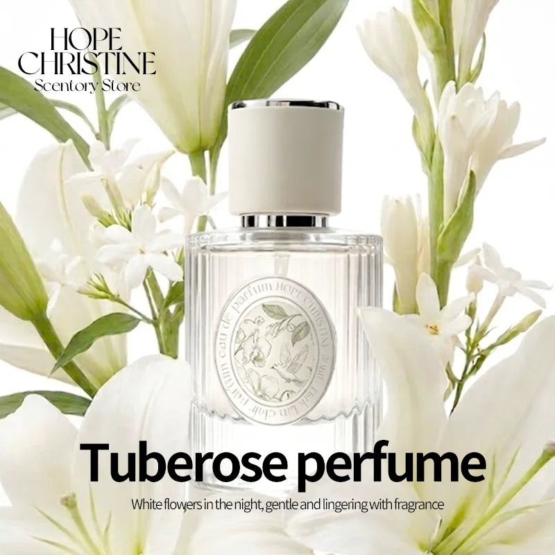 HOPE CHRISTINE Luxury Perfume White Orchid Tuberose Niche Fragrance Long Lasting EDP Women High Quality White Musk Body Mist