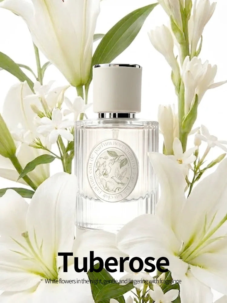 HOPE CHRISTINE Luxury Perfume White Orchid Tuberose Niche Fragrance Long Lasting EDP Women High Quality White Musk Body Mist
