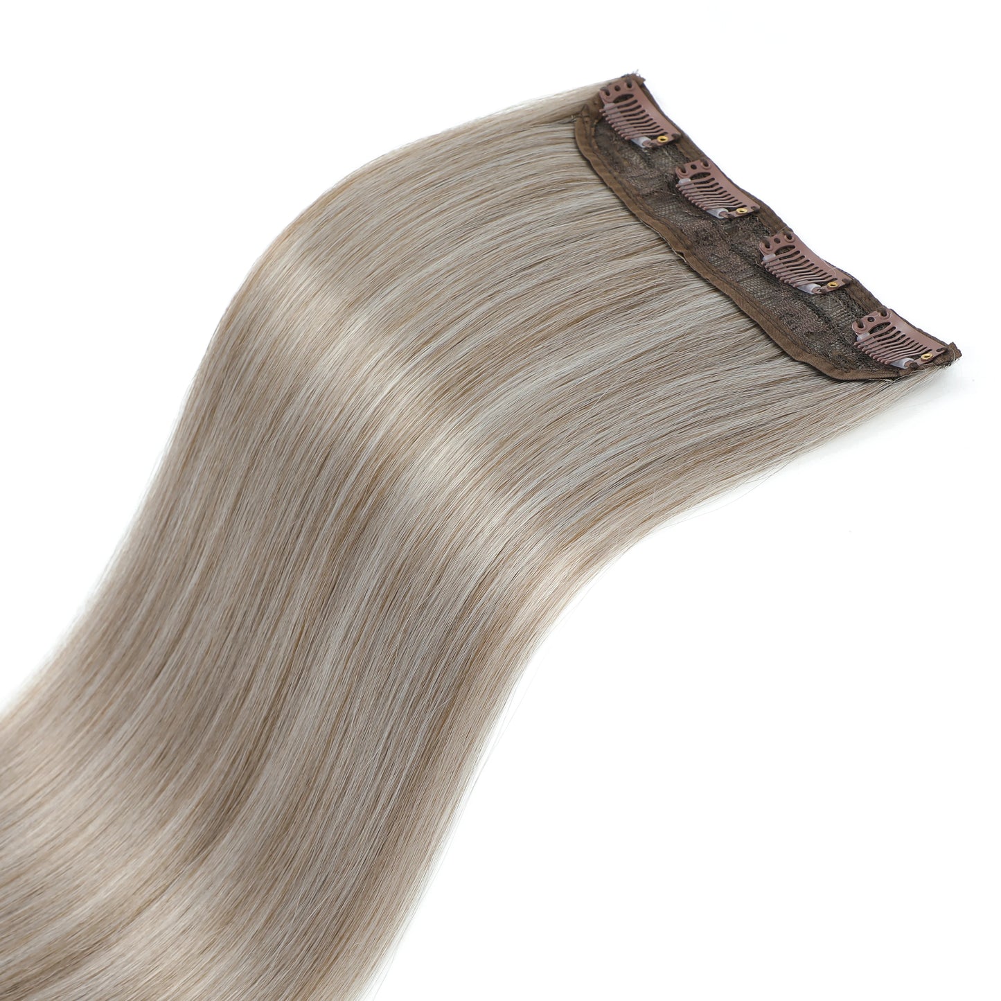 24Inches 200Grams M888 Ombre Blond 27/613 4Clips In Straight Hair Extensions Bio Heat Resistant Soft Nature Synthetic Hairpieces