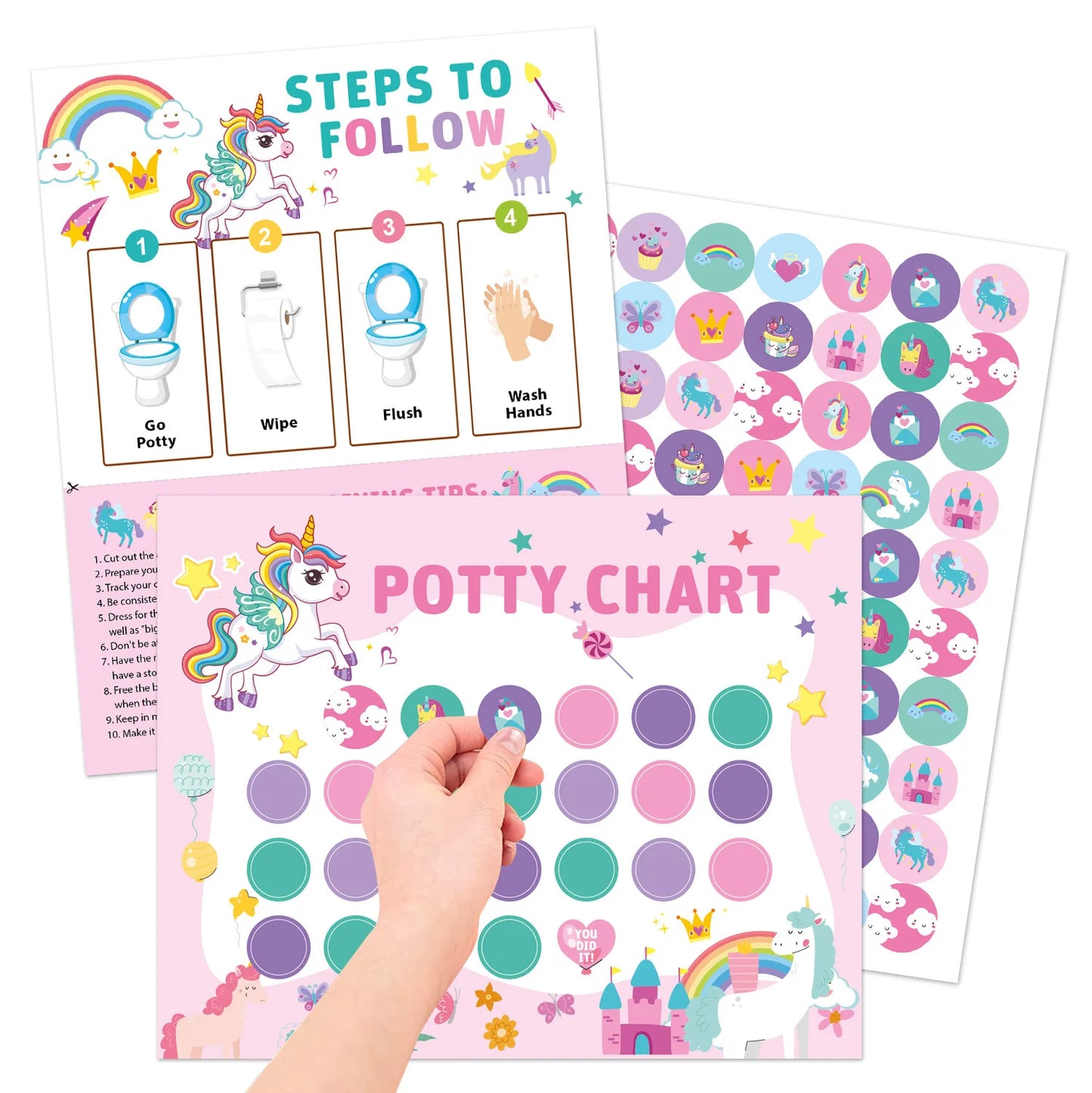 Baby Potty Training Toilet Seat，Baby Potty Toilet Seat Realistic Potty Training Seat With Sticker