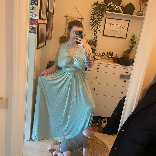 Multiway Maxi Dress Bridesmaid Dress Infinity Cocktail Dress Floor Length Bridesmaid Dress Maxi Dress for Bridesmaid Gifts