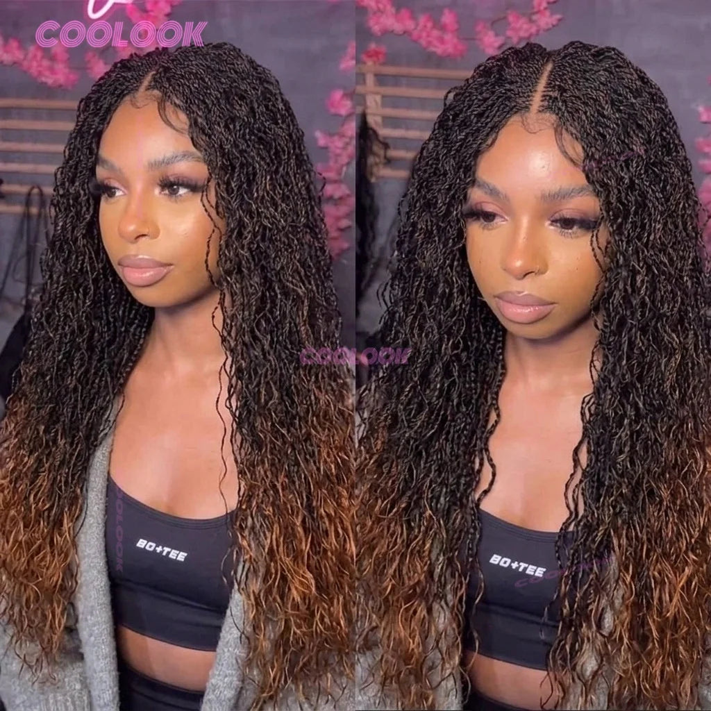 Mini Twist Braided Wig Synthetic Two Strand Twist Wig For Women Natural Looking Protective Hairstyle Lace Front Wig