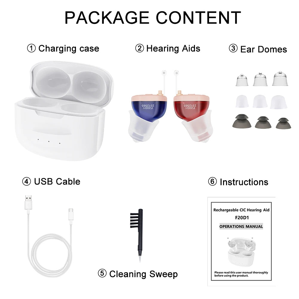 16 Channel Hearing Aid for the Elderly High Quality Hearing Aids with Noise Reduction Hearing Aid for Deafness Audifonos
