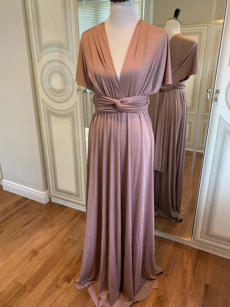 Multiway Maxi Dress Bridesmaid Dress Infinity Cocktail Dress Floor Length Bridesmaid Dress Maxi Dress for Bridesmaid Gifts