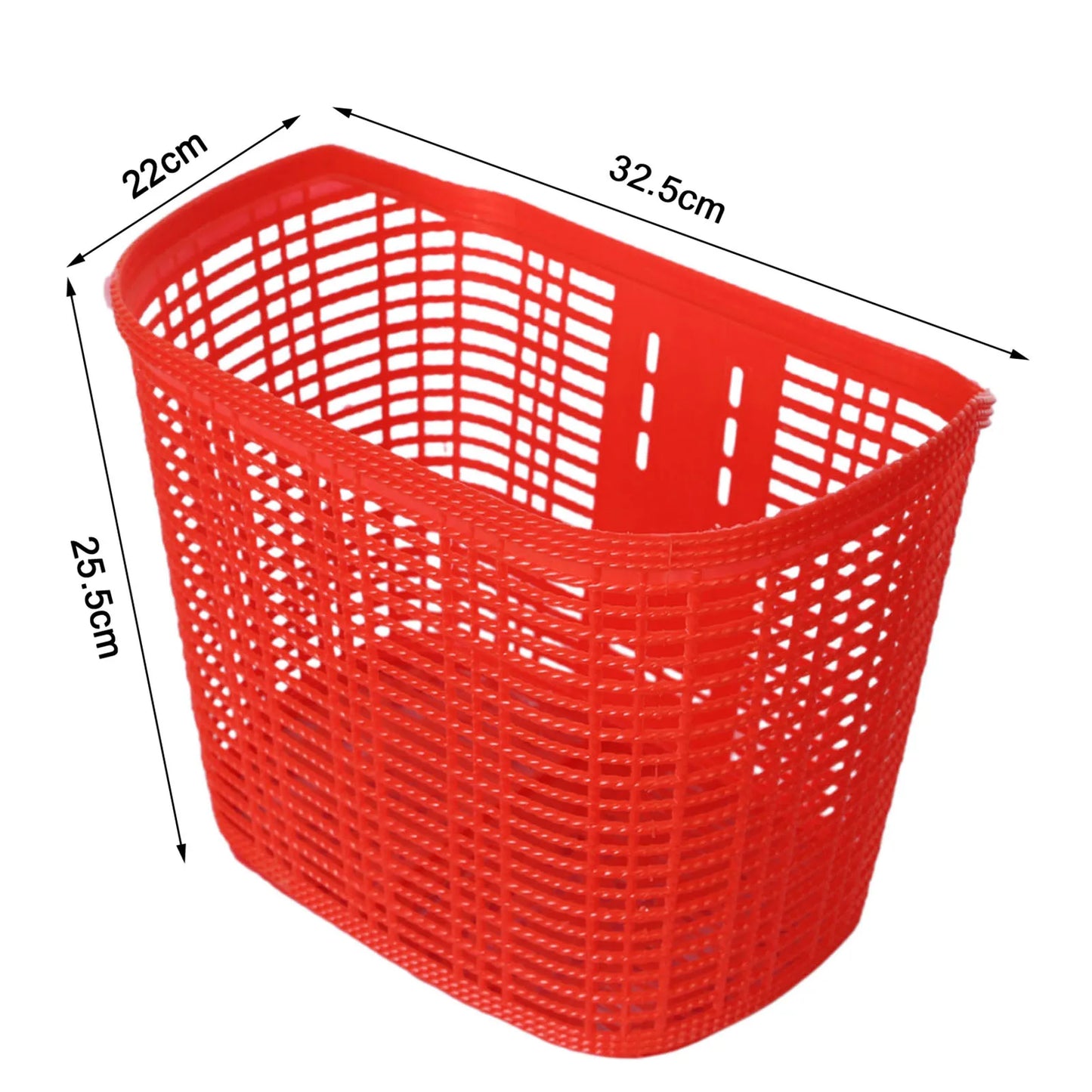 Bicycle Basket Kids Adults Bike Front Basket Pet Carrier Large Storage Box for Camping Grocery Shopping