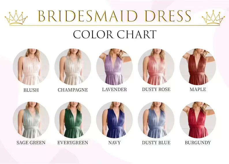 Multiway Maxi Dress Bridesmaid Dress Infinity Cocktail Dress Floor Length Bridesmaid Dress Maxi Dress for Bridesmaid Gifts