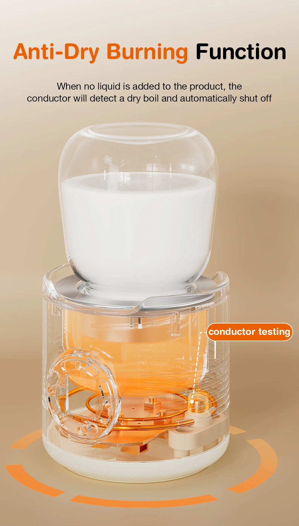 MAMIJOY Portable Baby Bottle Warmer 4 Gears Adjustable LED Display Prevent Dry Burn Tpye-c Interface For Multi-brand Bottles N38