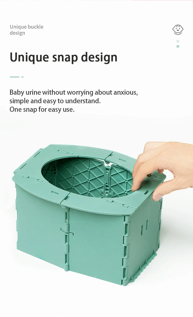 Foldable Travel Potty for Kids Portable Baby Toilet Seat for Outdoor Car Camping Potty Training