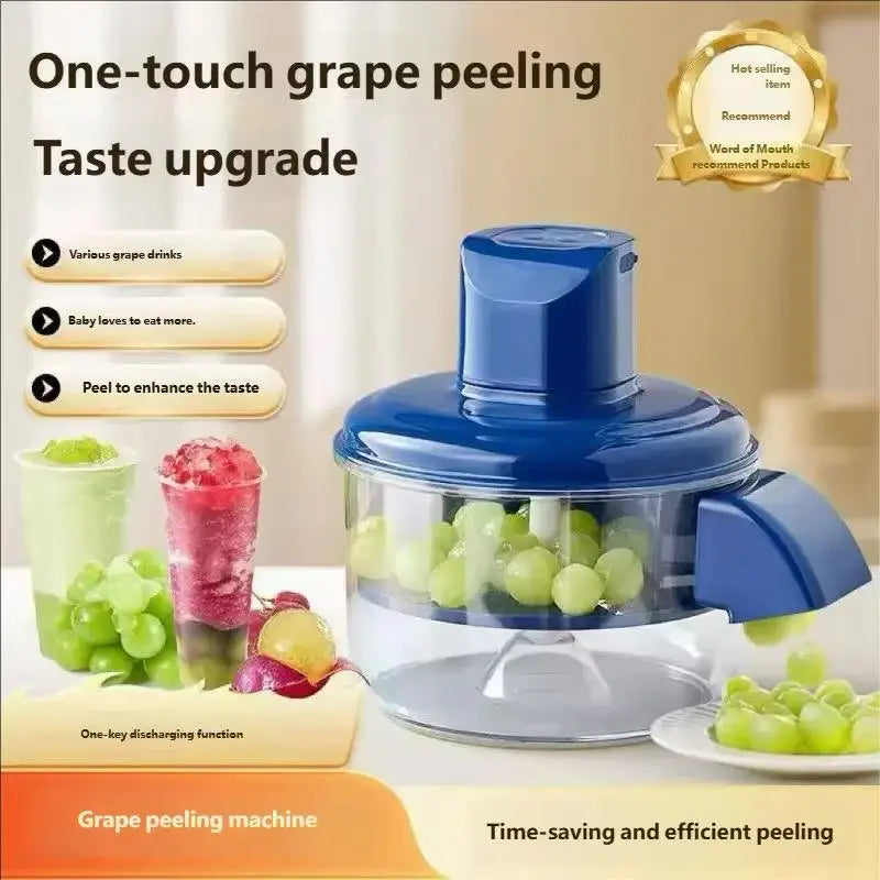 HOMEFISH Electric Automatic Fruit Peeler for Grape Cherry Tomato - Effortless Kitchen Smart Gadgets for Fruit Skin Removal