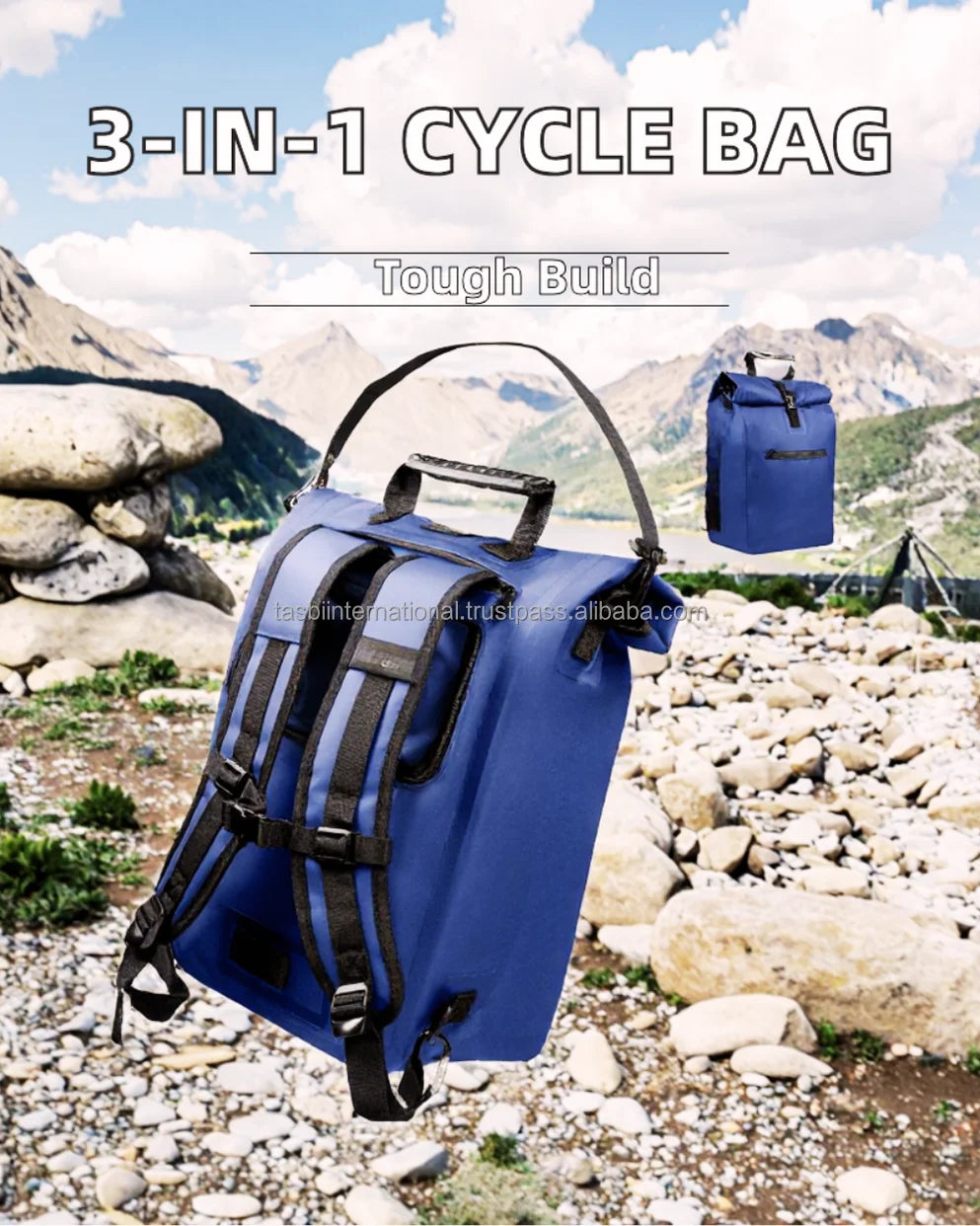 Children's Polyester Cycling Riding Bags Commuting Bicycle Accessory Zipper Closure Unisex Polyester Riding Bicycle Bags