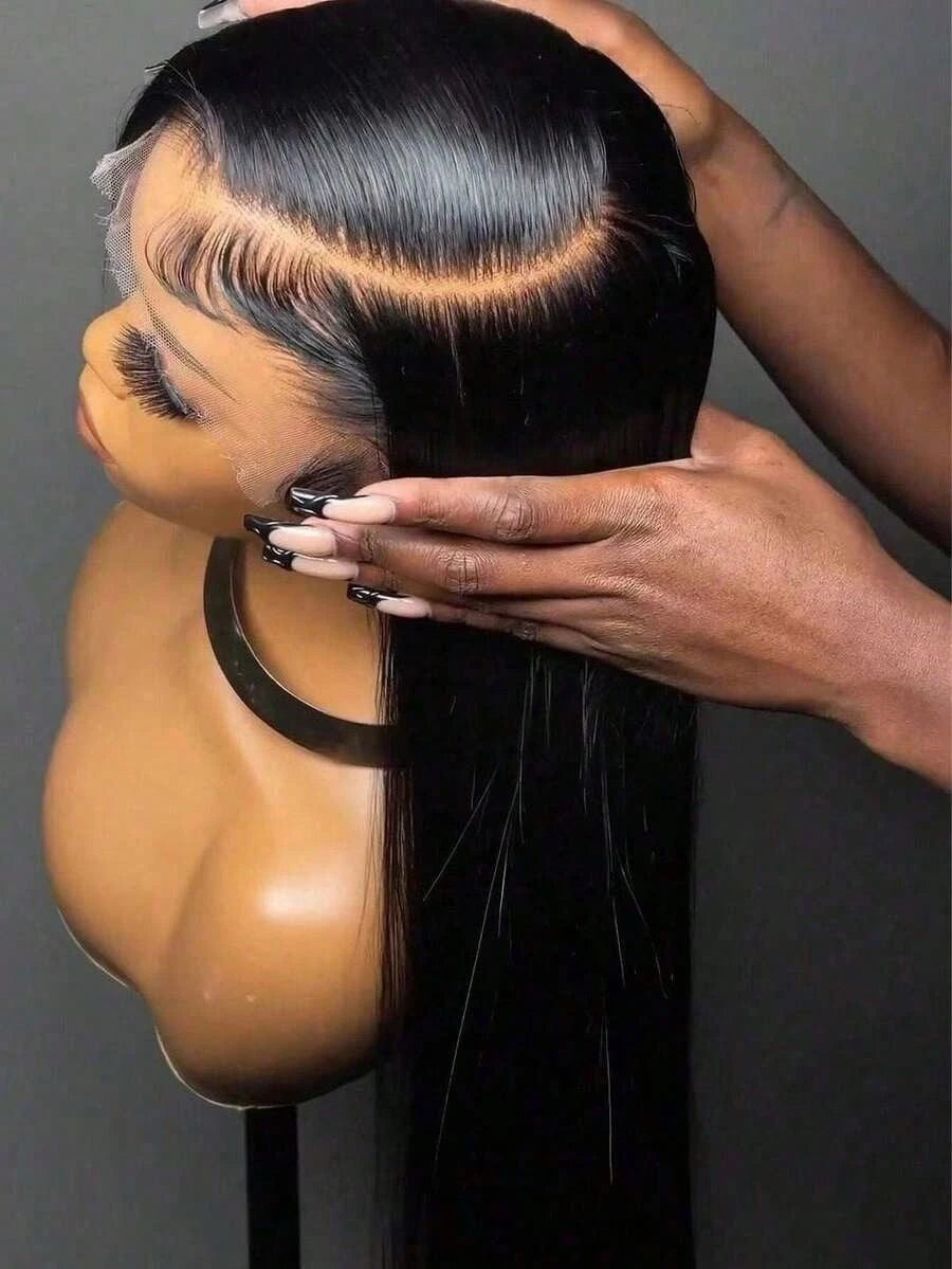 13x4 13x6 5x5 HD Transparent Lace Front Human Bling Hair Wigs For Women Pre Plucked Brazilian 36 30in Straight Lace Closure Wigs