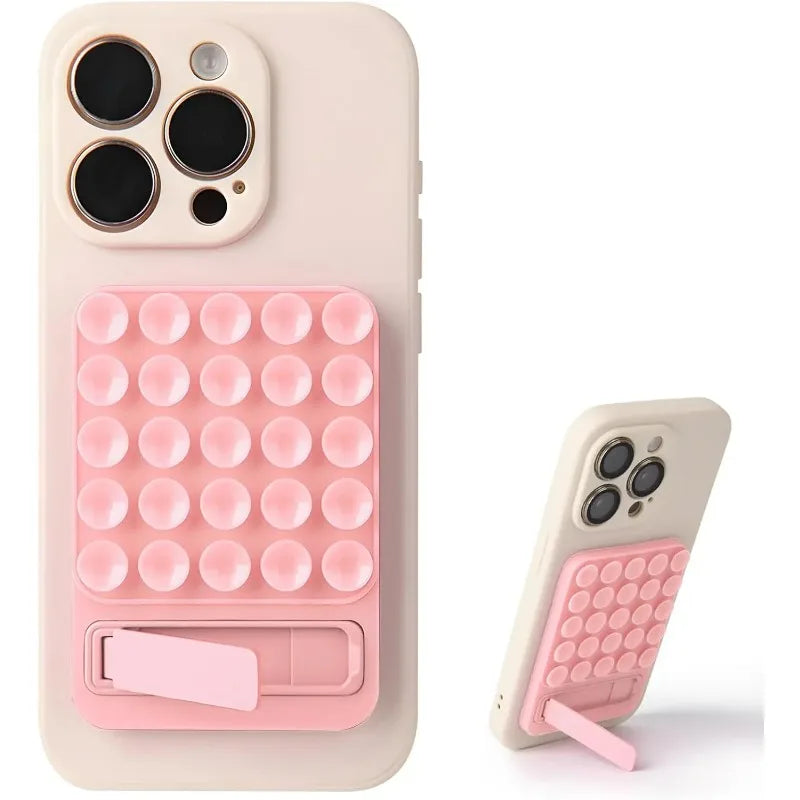 Silicone Suction Cup Phone Holder Waterproof Shower Mirror Wall Mount Sticky Foldable Stand for iPhone Android Accessories