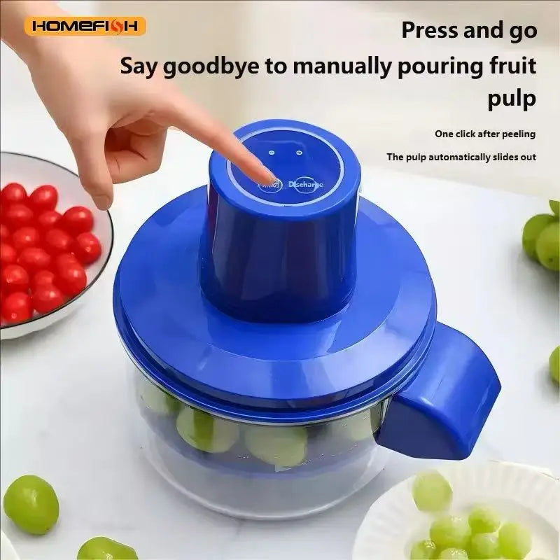 HOMEFISH Electric Automatic Fruit Peeler for Grape Cherry Tomato - Effortless Kitchen Smart Gadgets for Fruit Skin Removal