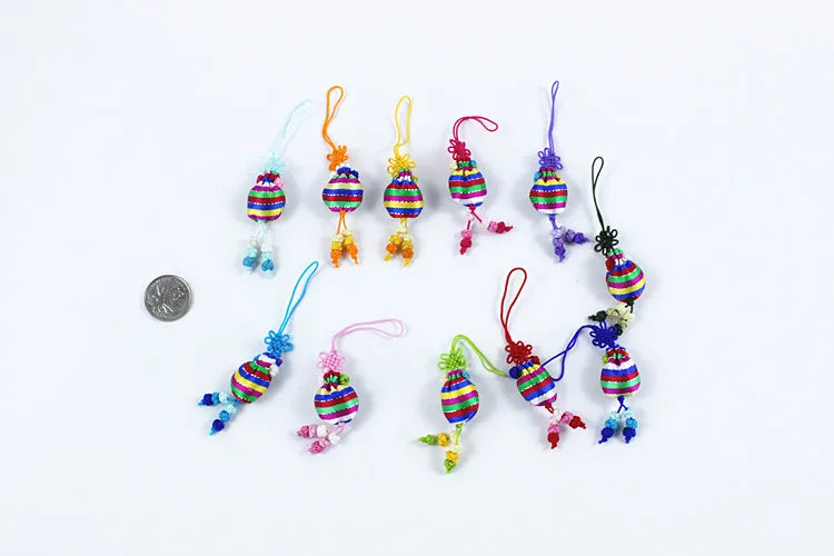 10 Pcs Y2K Bag Charms - Cute Embroidered Butterfly, Fish & Flower Pendants for Keychain, Phone Case Lanyard, Purse Accessory