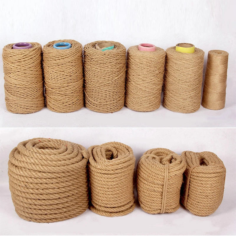 DIY Cat Scratcher Rope Twisted Sisal Rope Replacement Cat Tree Scratching Toy Cat Climbing Frame Binding Rope