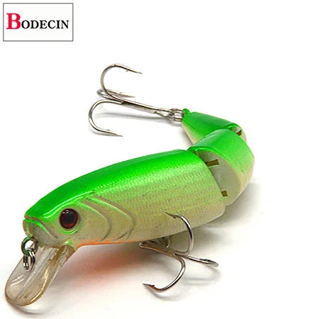 Multi Section Sea Bass Hard Fishing Lures 3D Eyes 1PCS Crankbaits Minnow Swimbait Fake Hard Bait Artificial Wobblers Carp Tackle