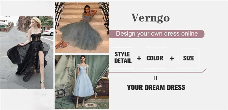 VerngoBlack Chiffon Elegant Evening Dress Spaghetti Straps Mermaid Side Slit Party Dress Sexy Arabia Prom Gown Customized