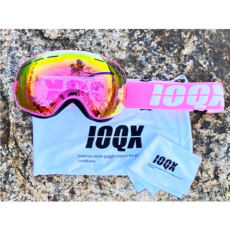 Snowmobile Ski Goggles Double Layers UV400 Anti fog Big Ski Glasses Skiing Snow Men Women Snowboard Goggles