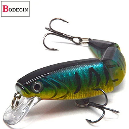 Multi Section Sea Bass Hard Fishing Lures 3D Eyes 1PCS Crankbaits Minnow Swimbait Fake Hard Bait Artificial Wobblers Carp Tackle