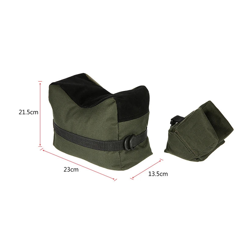 Tactical Gun Rest Bag Support Stand Outdoor Shooting Sandbag Unfilled Front Rear Gun Bag Airsoft Hunting Accessories