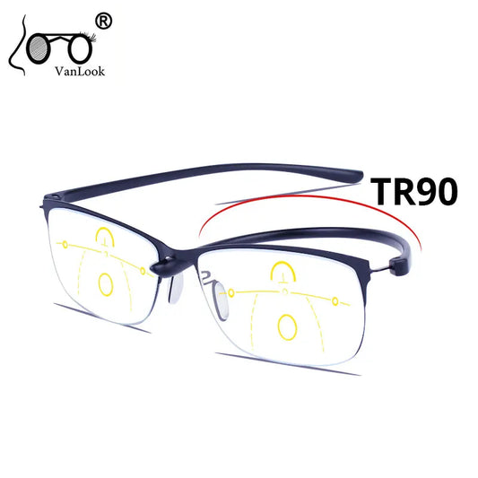 Multifocal Progressive Reading Glasses Computer for Reader Men Sight Clear Eyeglasses Women +1.0 1.5 2.0 2.5 3.0 3.5 4.0