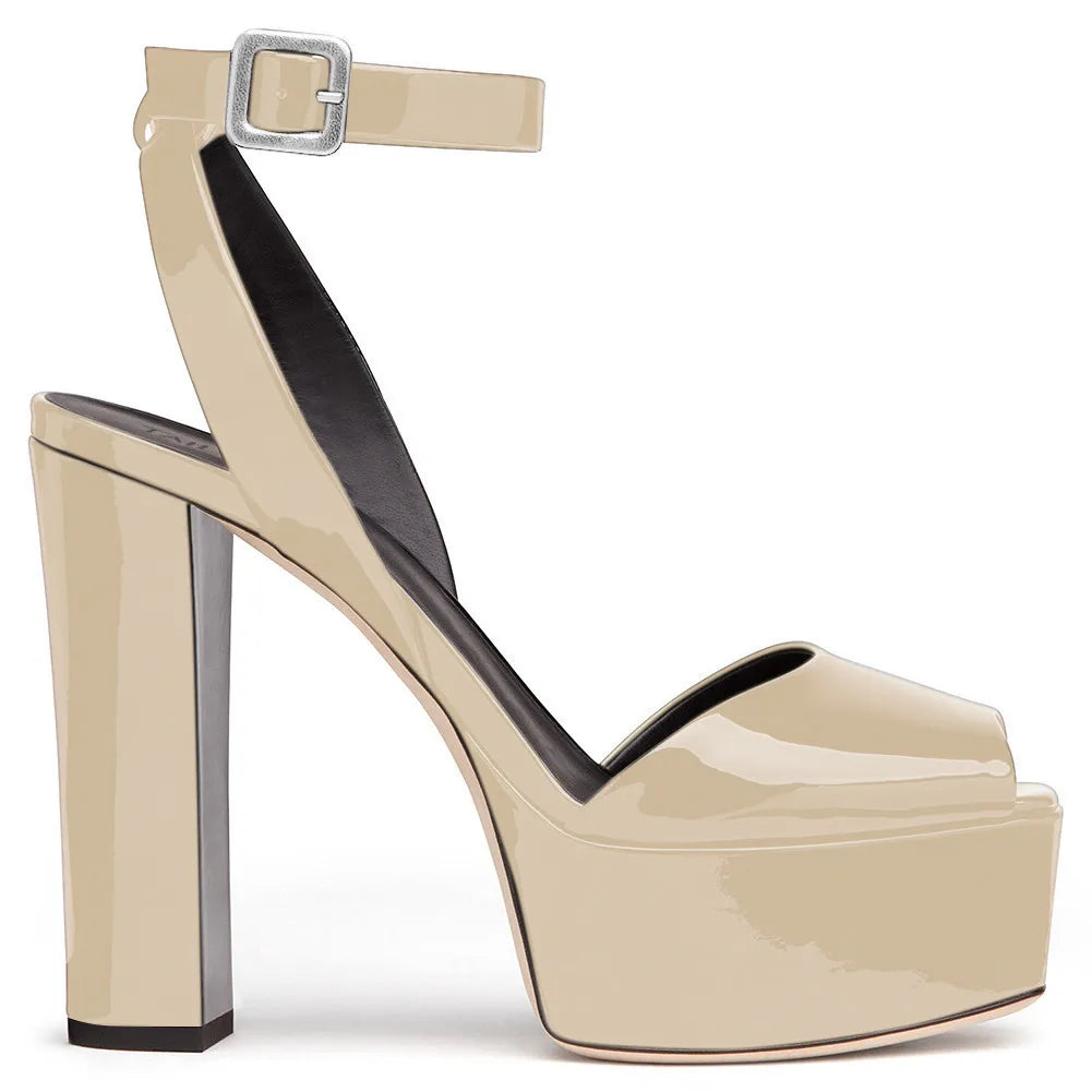【Measure your feet length before order】Luxury Women High Heel Sandals Platform Sexy Evening Party Dress Summer Lady Shoes C-SL-2