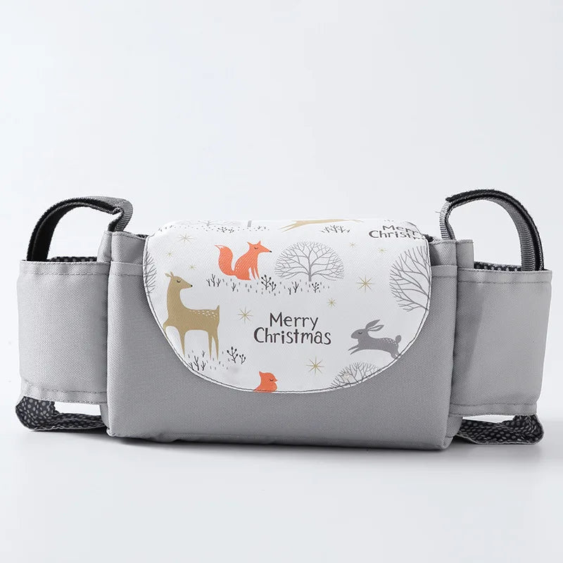 Baby Stroller Organizer Cup Holder Stroller Bag Baby Car Bag Trolley Bag Large Capacity Travel Baby Stroller Accessories