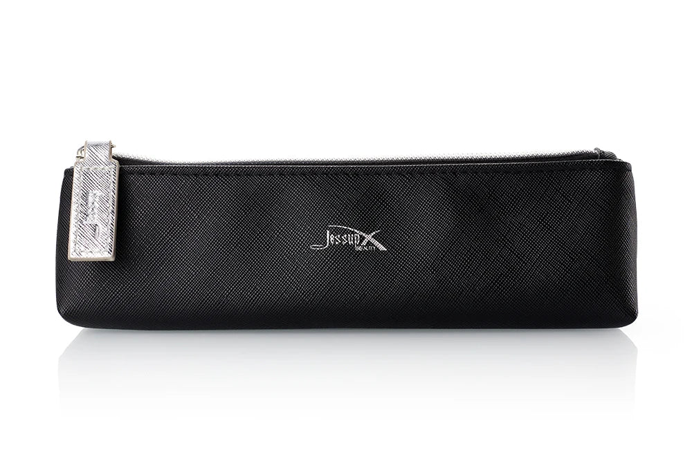 Jessup Black Cosmetic Bag Storage Set for Makeup Accessories Women Bags Make Up Tools Travel Beauty Case PU Leather