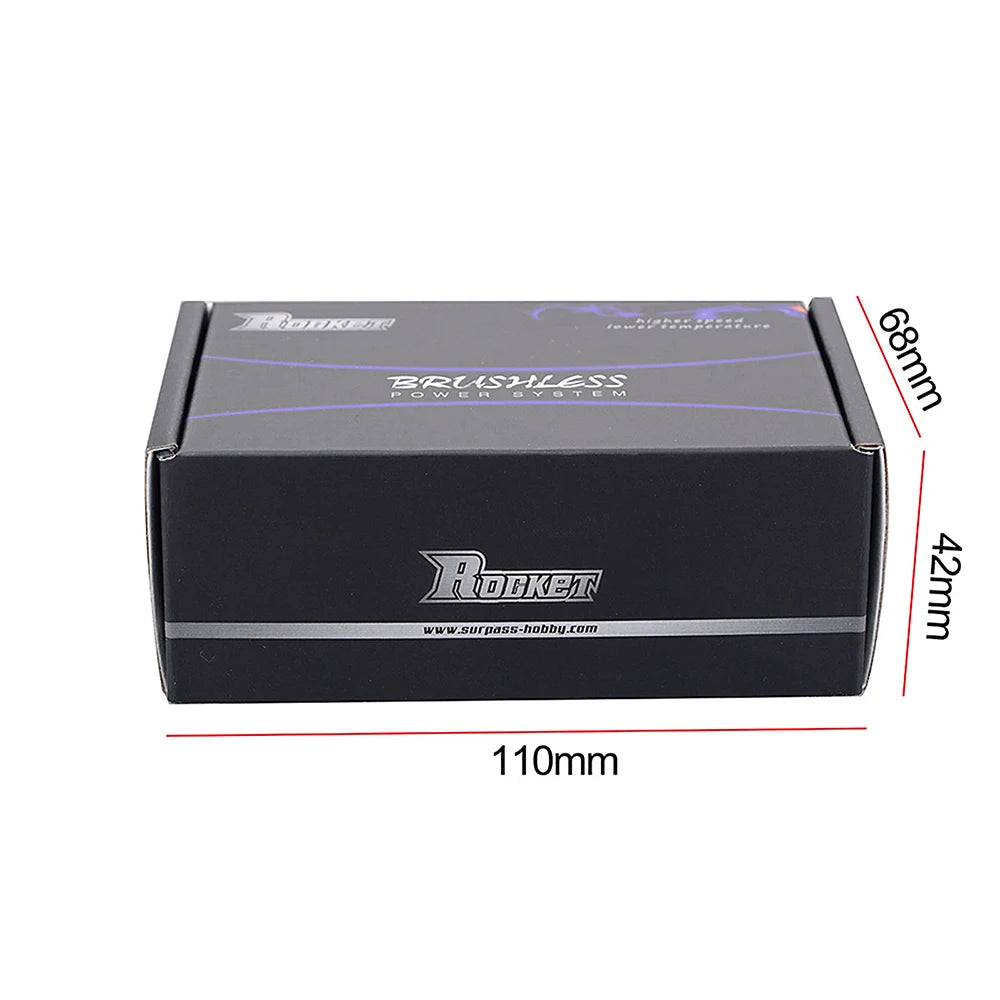 RC Motor Rocket 3650 Brushless Motor 5600KV 4700KV 4350KV 3250KV w/Temp Sensor for 1/8 1/10 RC Car