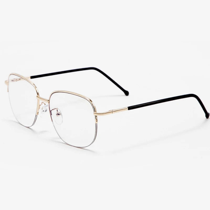 Smart zoom Multifocal Reading Glasses Men Women Progressive Anti Blue Ray UV Protect Hyperopia Glasses Half Frame Metal Titanium