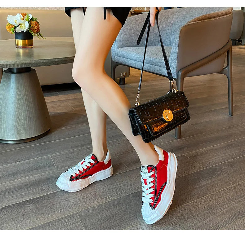 Black Canvas Shoes Woman Vulcanize Shoes Ladies Sneakers Shoes for Women 2025 Platform Sneakers Casuales Trainers Sneakers Women