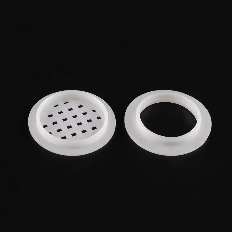 5/10pcs Air Vent Cover Plastic Round Louver Mesh Hole Plug Cabinet Grille Ventilation Systems Decorative Furniture Accessories