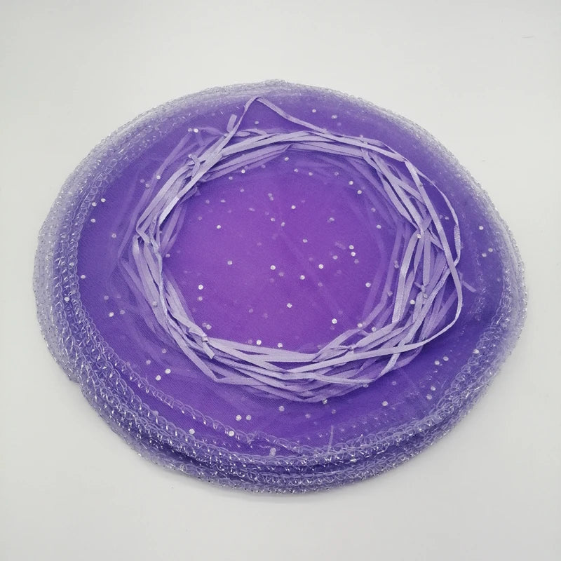 100pcs Diameter 25cm/35cm/40cm Round Drawstring Organza Jewelry Bags Jewellery Bag Jewelry Pouches Jewelry Packaging Display Bag